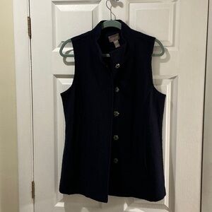 Chico's Rich Navy Knit Vest Size 0 or 10